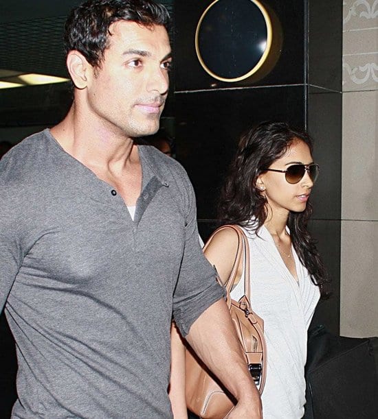 John Abraham & Priya Runchal Spotted at the Airport