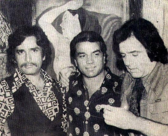 shashi kapoor dharmendra feroz khan together rare