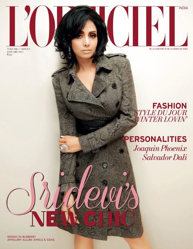 Sridevi on L'Officiel Magazine