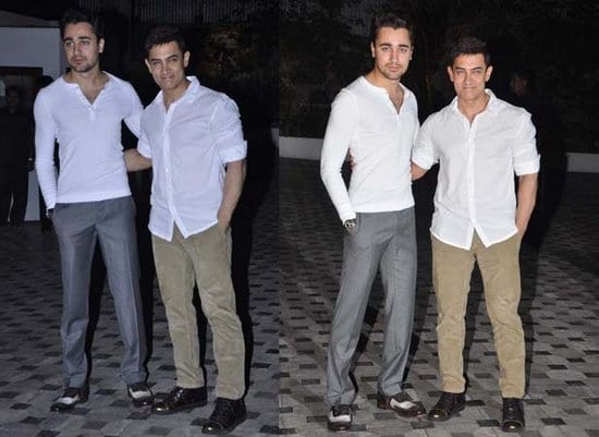 Aamir Khan & Imran Khan at Imran Khan's House Warming Party