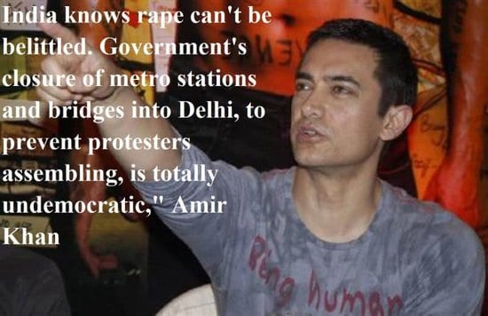 Aamir Khan on Delhi Gangrape