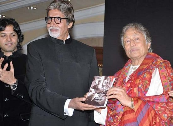 Amitabh Bachchan, Abhishek Bachchan & Aishwarya Rai Bachchan at Ustad Amjad Ali Khan's Book Launch