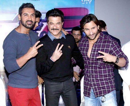 Deepika Padukone, Anil Kapoor, John Abraham, Saif Ali Khan, Ameesha Patel & Jacqueline Fernandez at the Race 2 Press Meet