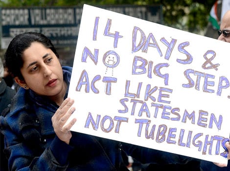 Delhi Gangrape Victim Protest