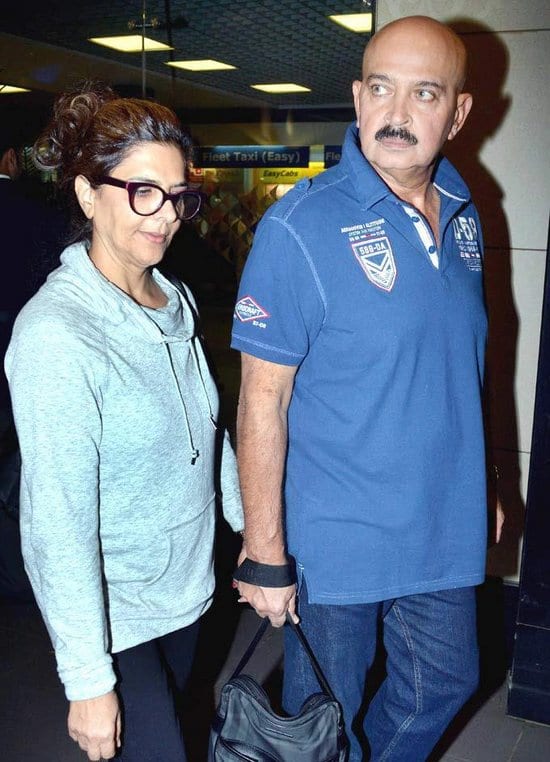 Hrithik Roshan, Rakesh Roshan, Hridhaan Roshan, Pinky Roshan, Sunaina Roshan & Sussanne Roshan Spotted at the Airport