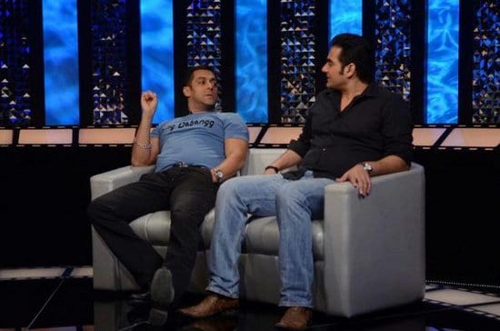 Salman Khan and Arbaaz Khan on the Front Row