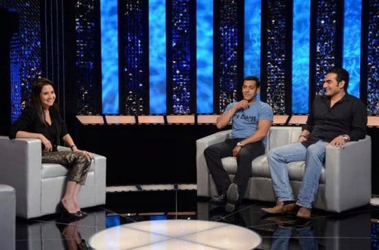 Salman Khan and Arbaaz Khan on the Front Row