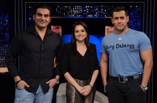 Salman Khan and Arbaaz Khan on the Front Row