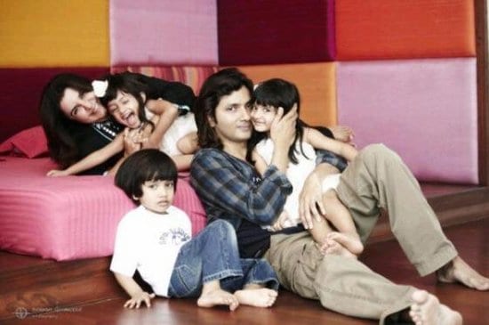 Shirish Kunder, Farah Khan & their children Czar, Diva and Anya