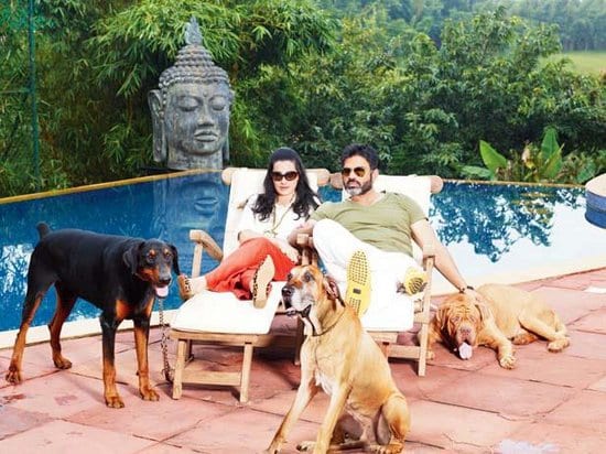 Suniel Shetty & Mana Shetty at Home in Khandala