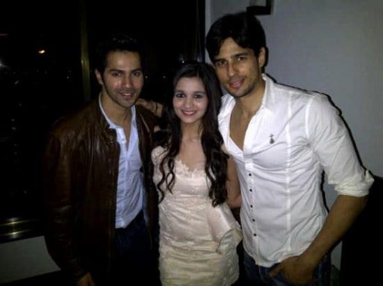 Varun Dhawan, Alia Bhatt and Siddharth Malhotra Spotted