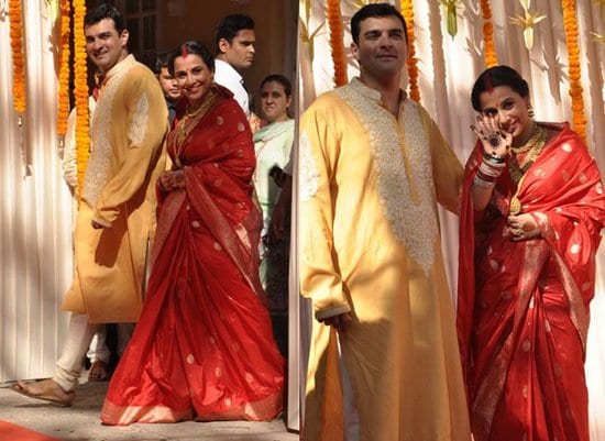 Vidya Balan at her Mehendi & Wedding Ceremony