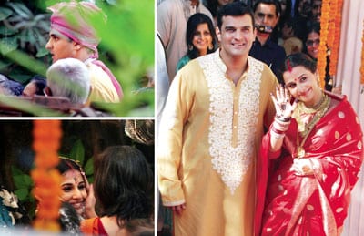 Vidya Balan at her Mehendi & Wedding Ceremony