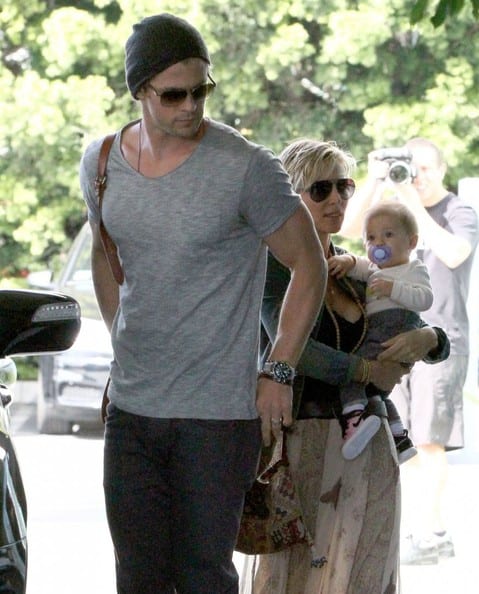 Chris Hemsworth and Elsa Patak Spotted with their Daughter, India in California