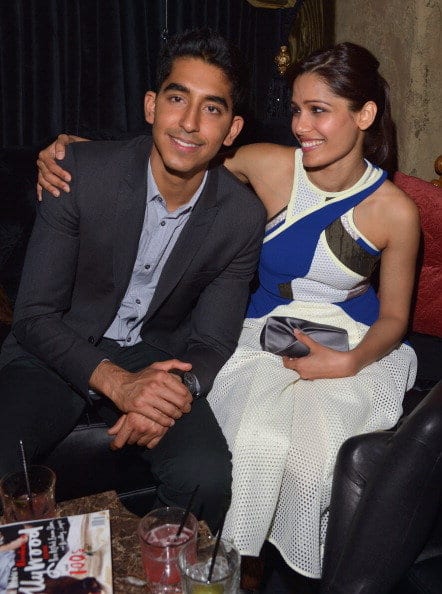 Freida Pinto and Dev Patel Spotted at a Pre-Oscar Party