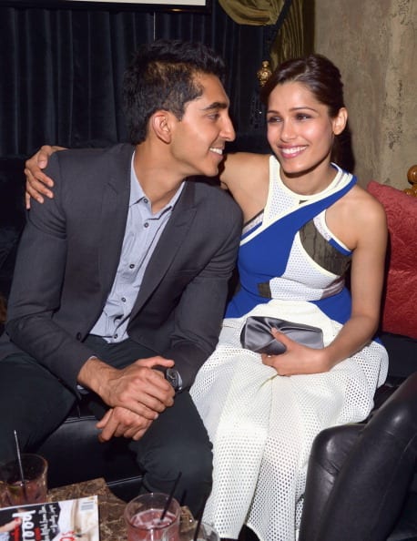 Freida Pinto and Dev Patel Spotted at a Pre-Oscar Party