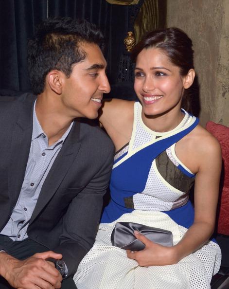 Freida Pinto and Dev Patel Spotted at a Pre-Oscar Party