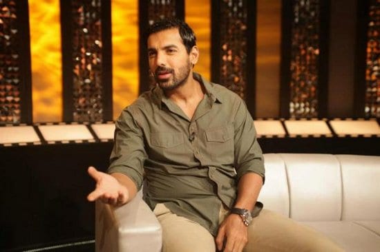 John Abraham Spotted on The Front Row with Anupama Chopra