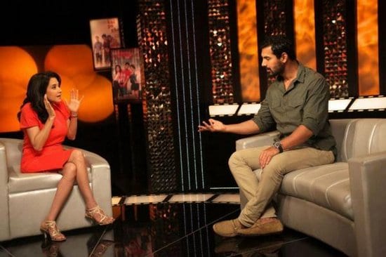 John Abraham Spotted on The Front Row with Anupama Chopra