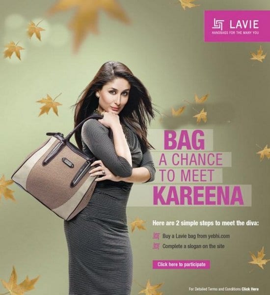 Kareena Kapoor in a Lavie Ad