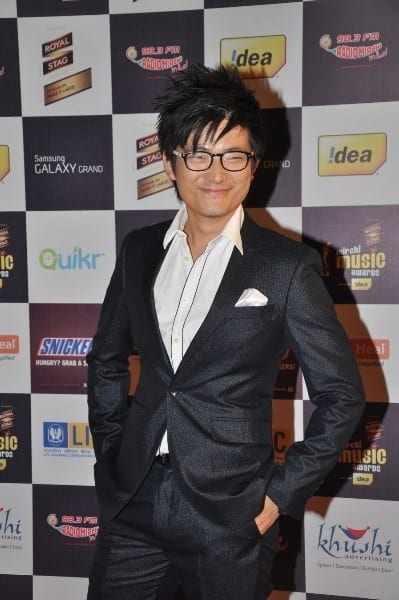 Mei Yang, Madhavan, Zayed Khan, Tamannaah, Ajay Devgan, Sajid Khan, Amitabh Bachchan at the Mirchi Music Awards