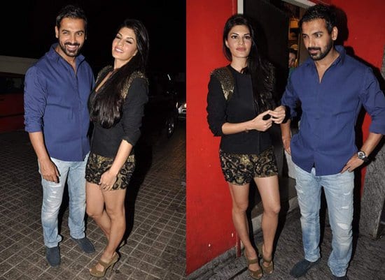 Priyanka Chopra, John Abraham, Deepika Padukone, Saif Ali Khan, Jacqueline Fernandez, Bipasha Basu, Genelia, Riteish & Harman Baweja at Race 2 Screening