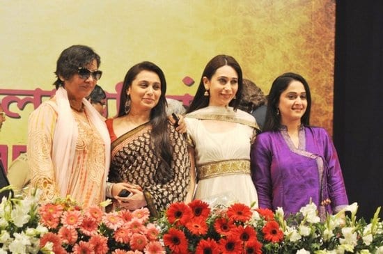 Rani Mukherji, Karisma Kapoor, Shabana Azmi, Mrinal Kulkarni at the Women-s Safety in Mumbai Event