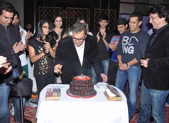 Salman Khan, Aamir Khan, Vidya Balan, Rishi Kapoor, Rakesh Roshan & Pinky Roshan at Subhash Ghai's Birthday