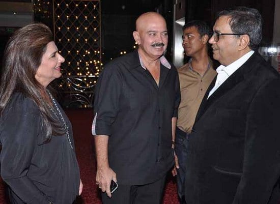 Salman Khan, Aamir Khan, Vidya Balan, Rishi Kapoor, Rakesh Roshan & Pinky Roshan at Subhash Ghai's Birthday