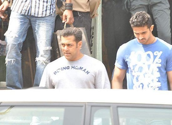 Salman Khan and Suniel Shetty Spotted outside the Being Human Store