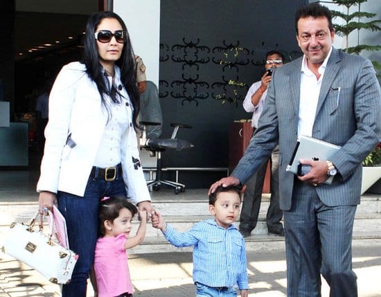 Sanjay Dutt, Manyata Dutt Spotted with their Kids Shahraan and Iqra