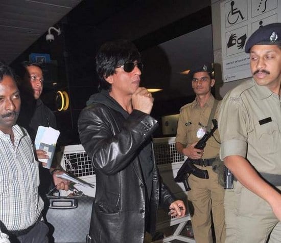 Shah Rukh Khan & Katrina Kaif Spotted at the Airport Leaving for Muscat