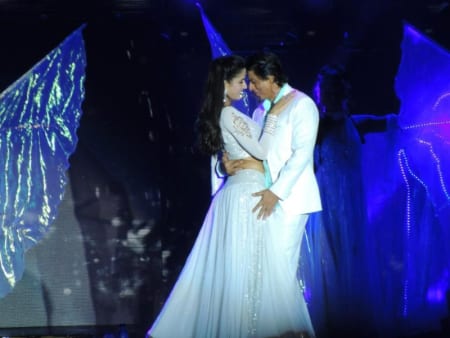 Shah Rukh Khan, Preity Zinta, Ali Zafar and Katrina Kaif at the Temptation Reloaded Concert