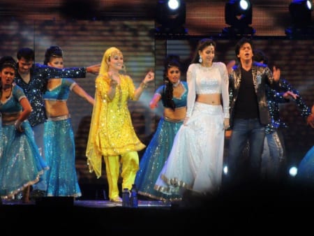 Shah Rukh Khan, Preity Zinta, Ali Zafar and Katrina Kaif at the Temptation Reloaded Concert