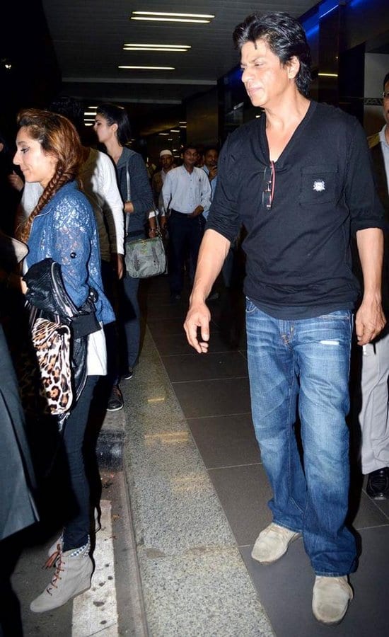 Shah Rukh Khan, Preity Zinta, Anusha Dandekar and Katrina Kaif Spotted at the Airport