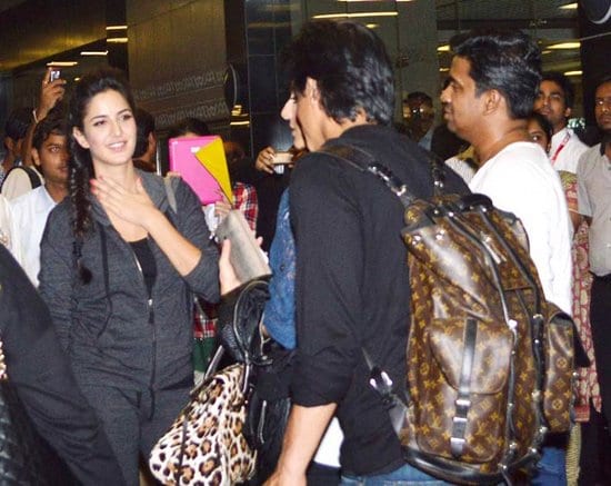 Shah Rukh Khan, Preity Zinta, Anusha Dandekar and Katrina Kaif Spotted at the Airport