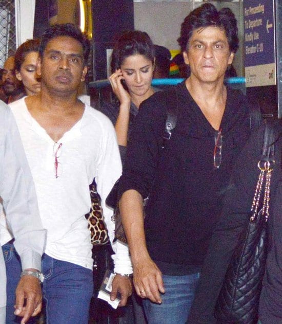 Shah Rukh Khan, Preity Zinta, Anusha Dandekar and Katrina Kaif Spotted at the Airport