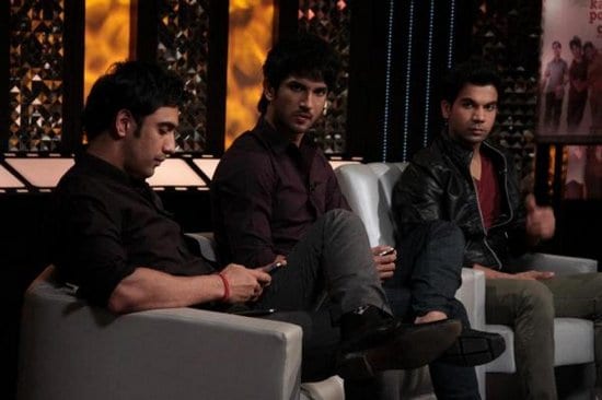 Sushant Singh Rajput, Raj Kumar Yadav and Amit Sadh on The Front Row