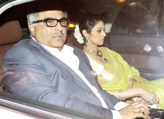 Boney Kapoor, Sridevi at the Steven Spielberg Party in Mumbai