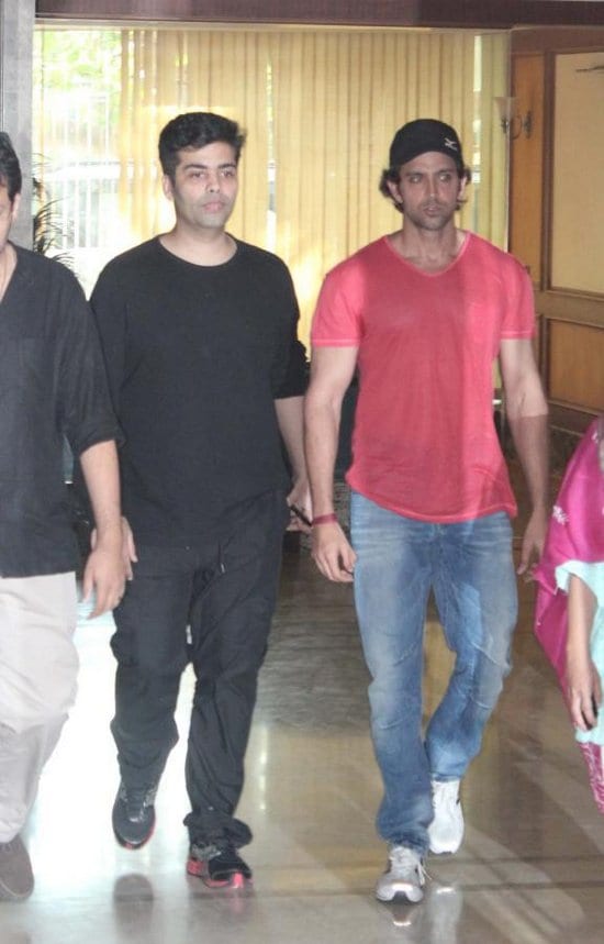 Hrithik Roshan Spotted at Sanjay Dutt's Residence