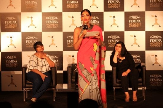 Sonam Kapoor at L'Oreal Paris & Femina Women Awards Press Conference