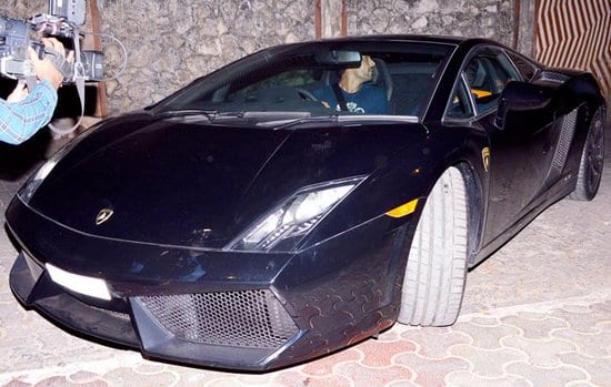 John Abraham takes Karan Johar on a ride in his new Lamborghini