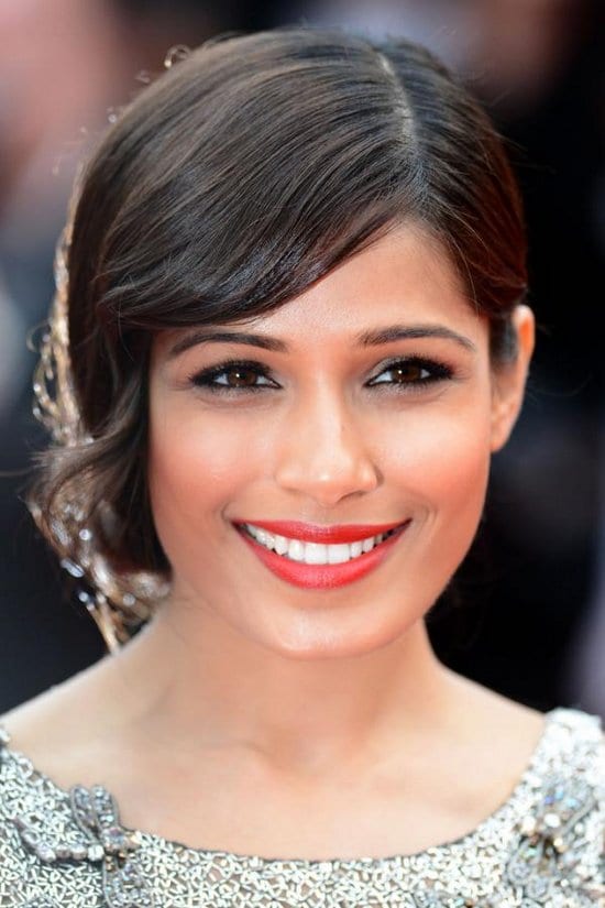 Freida Pinto at Jeune & Jolie Premiere in Cannes