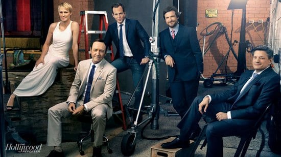 Jason Bateman, Will Arnett, Robin Wright, Kevin Spacey and Ted Sarandos on The Hollywood Reporter Magazine