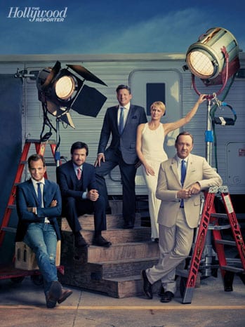 Jason Bateman, Will Arnett, Robin Wright, Kevin Spacey and Ted Sarandos on The Hollywood Reporter Magazine