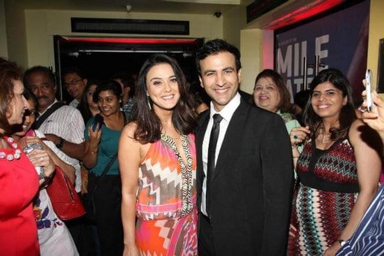 Preity Zinta, Mugdha Godse, Dino Morea, Anil Kapoor, Esha Deol, Sunny Deol, Rhehan and Kangna Ranaut at Ishkq in Paris Premiere