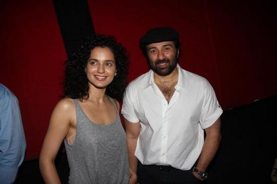 Preity Zinta, Mugdha Godse, Dino Morea, Anil Kapoor, Esha Deol, Sunny Deol, Rhehan and Kangna Ranaut at Ishkq in Paris Premiere