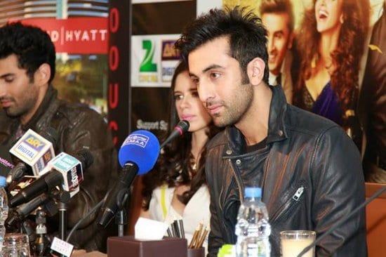 Ranbir Kapoor, Kalki Koechlin and Aditya Roy Kapoor promote Yeh Jawaani Hai Deewani in Dubai