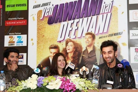 Ranbir Kapoor, Kalki Koechlin and Aditya Roy Kapoor promote Yeh Jawaani Hai Deewani in Dubai