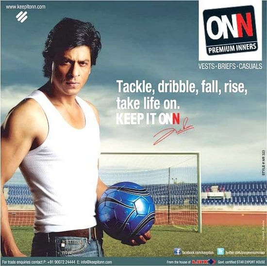 Shah Rukh Khan in ONN Ads